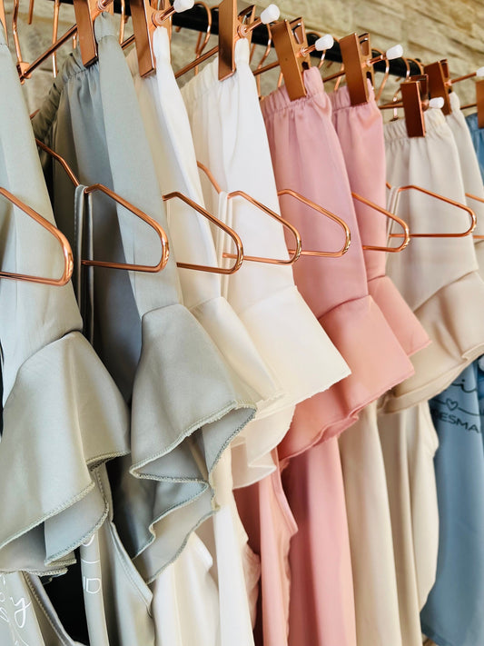 Bridesmaid Ruffle Cami Pjs | Maid of honour pjs | bridesmaid robes | Pjs for bridal party | Satin bridesmaid pjs | Cami Pjs
